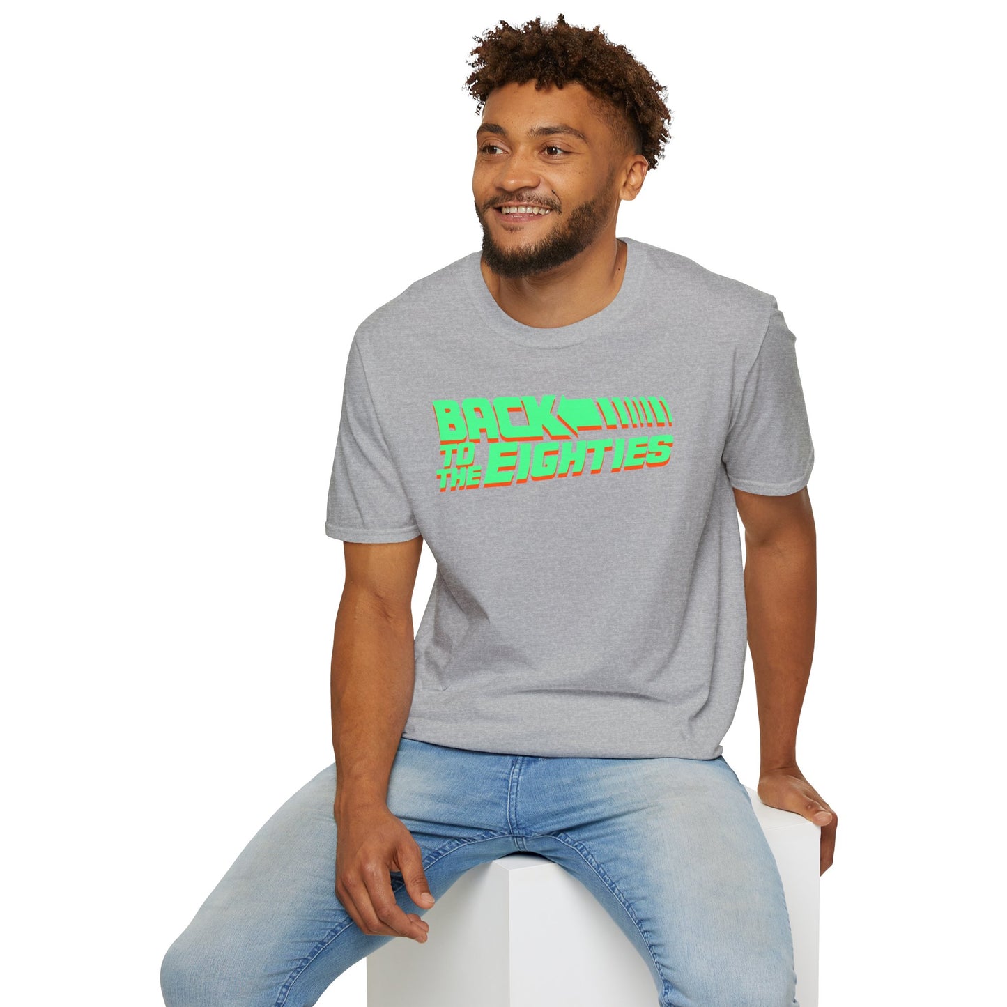 BACK TO THE EIGHTIES Unisex Softstyle 100% Cotton T-Shirt