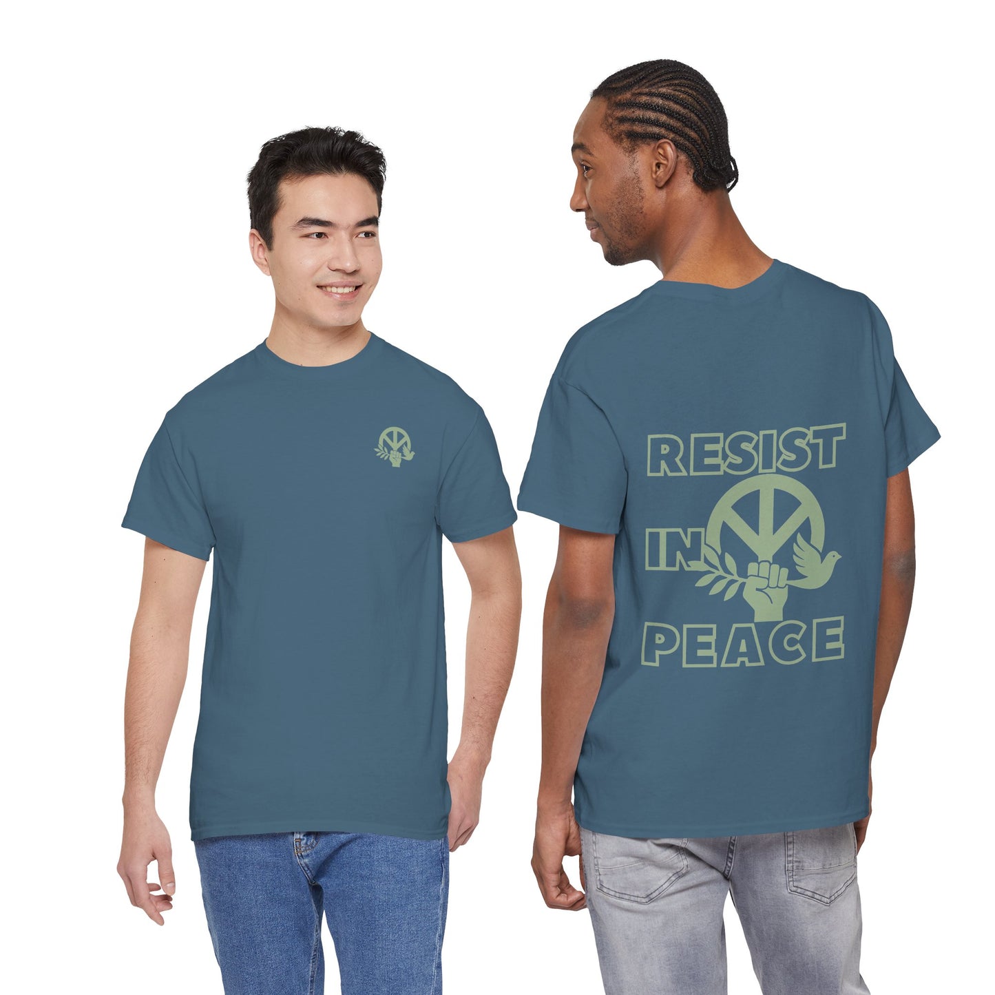RESIST IN PEACE Unisex Heavy Cotton Tee