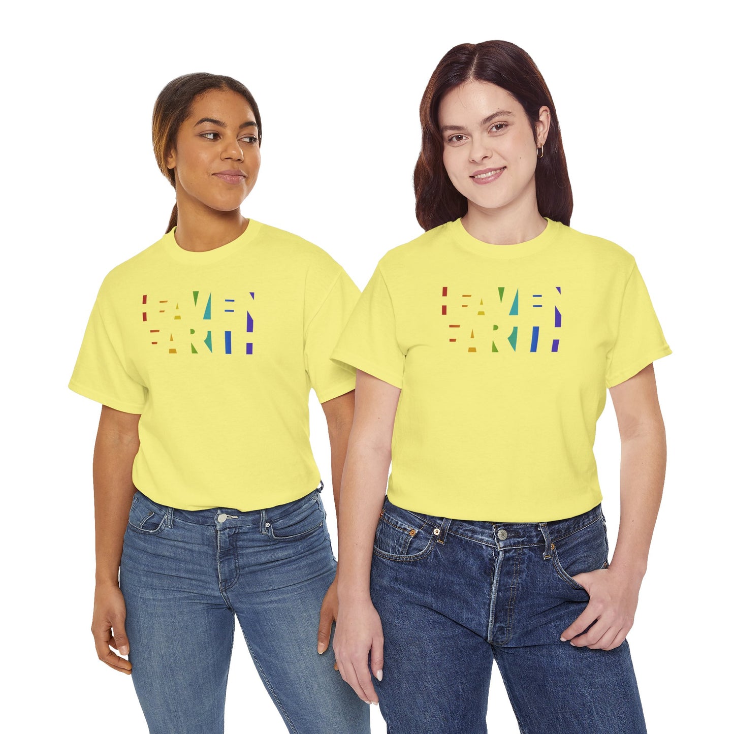 HEAVEN ON EARTH Unisex Heavy Cotton Tee — here now.