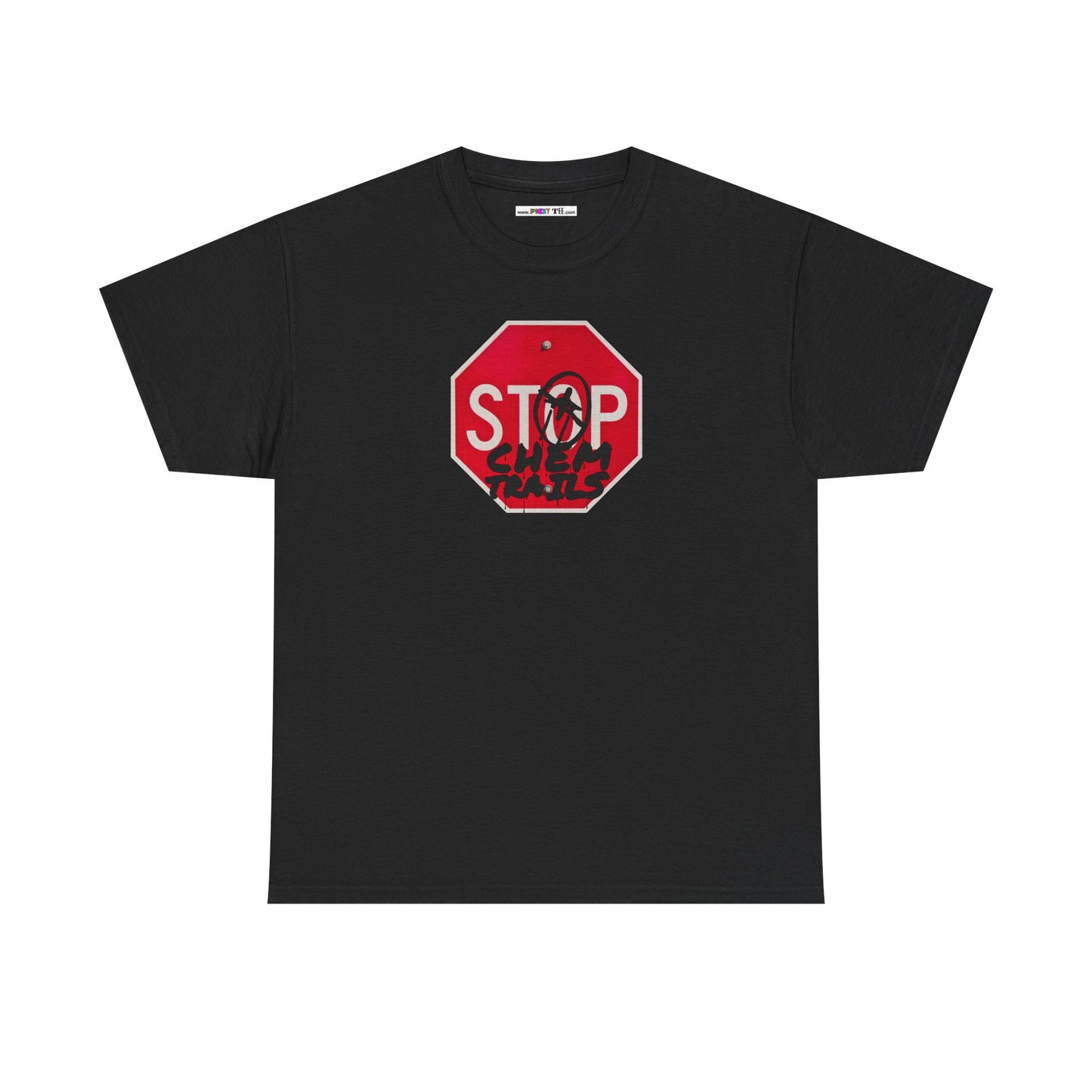 STOP chem trails Unisex Heavy Cotton Tee