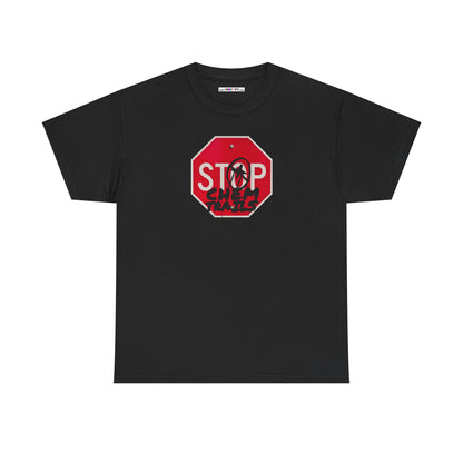 STOP chem trails Unisex Heavy Cotton Tee