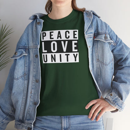PEACELOVEUNITY Unisex Heavy Cotton Tee