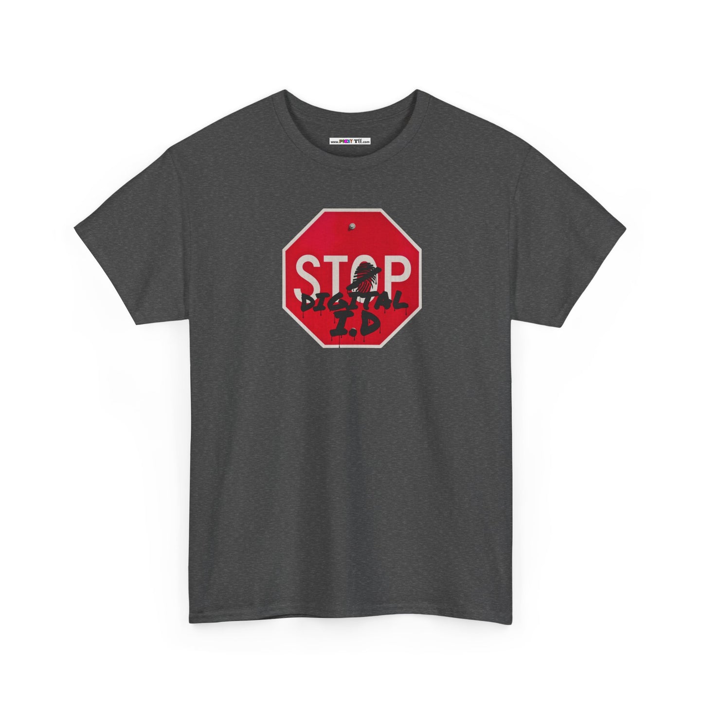 STOP digital i.d Unisex Heavy Cotton Tee