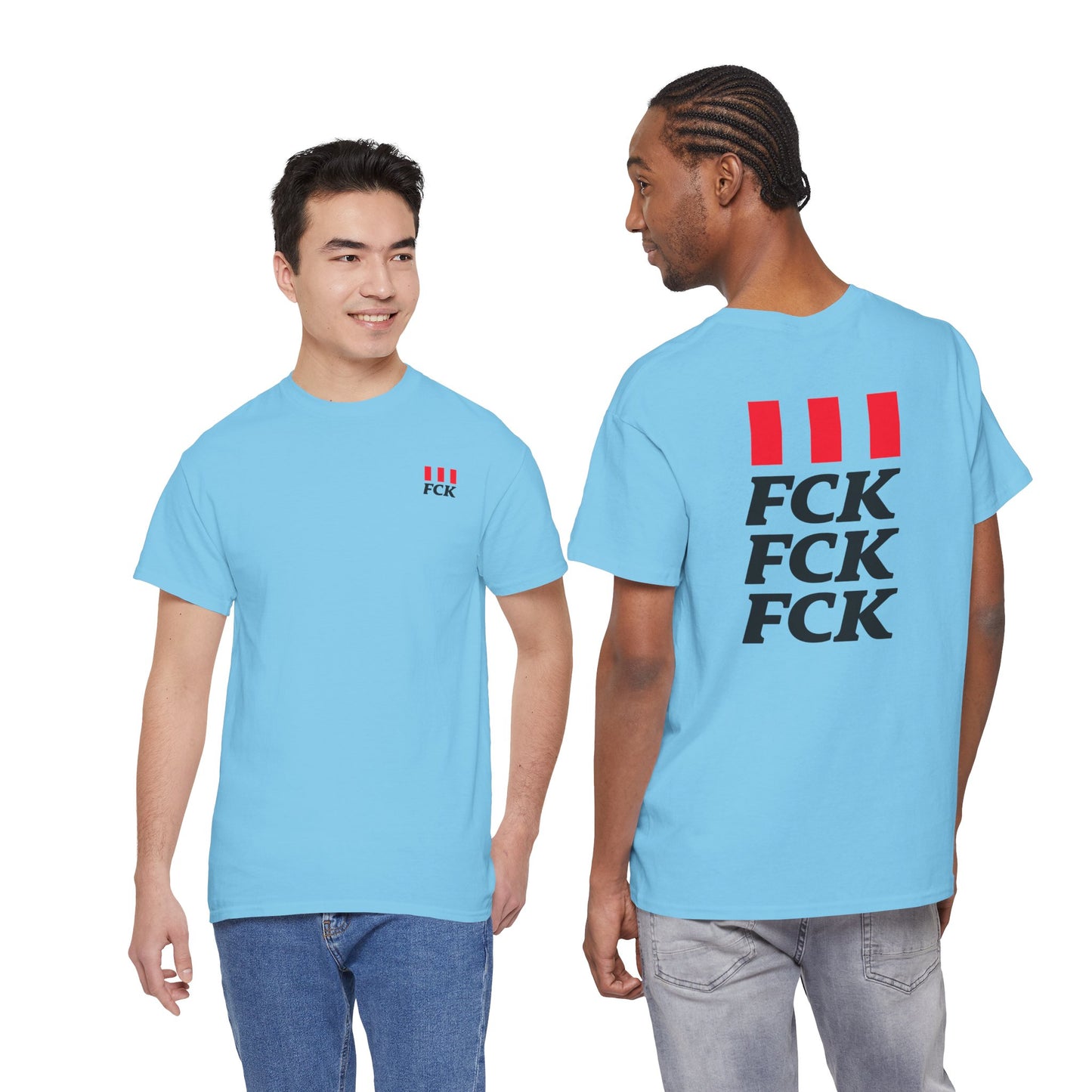 FCK FCK FCK Unisex Heavy Cotton Tee