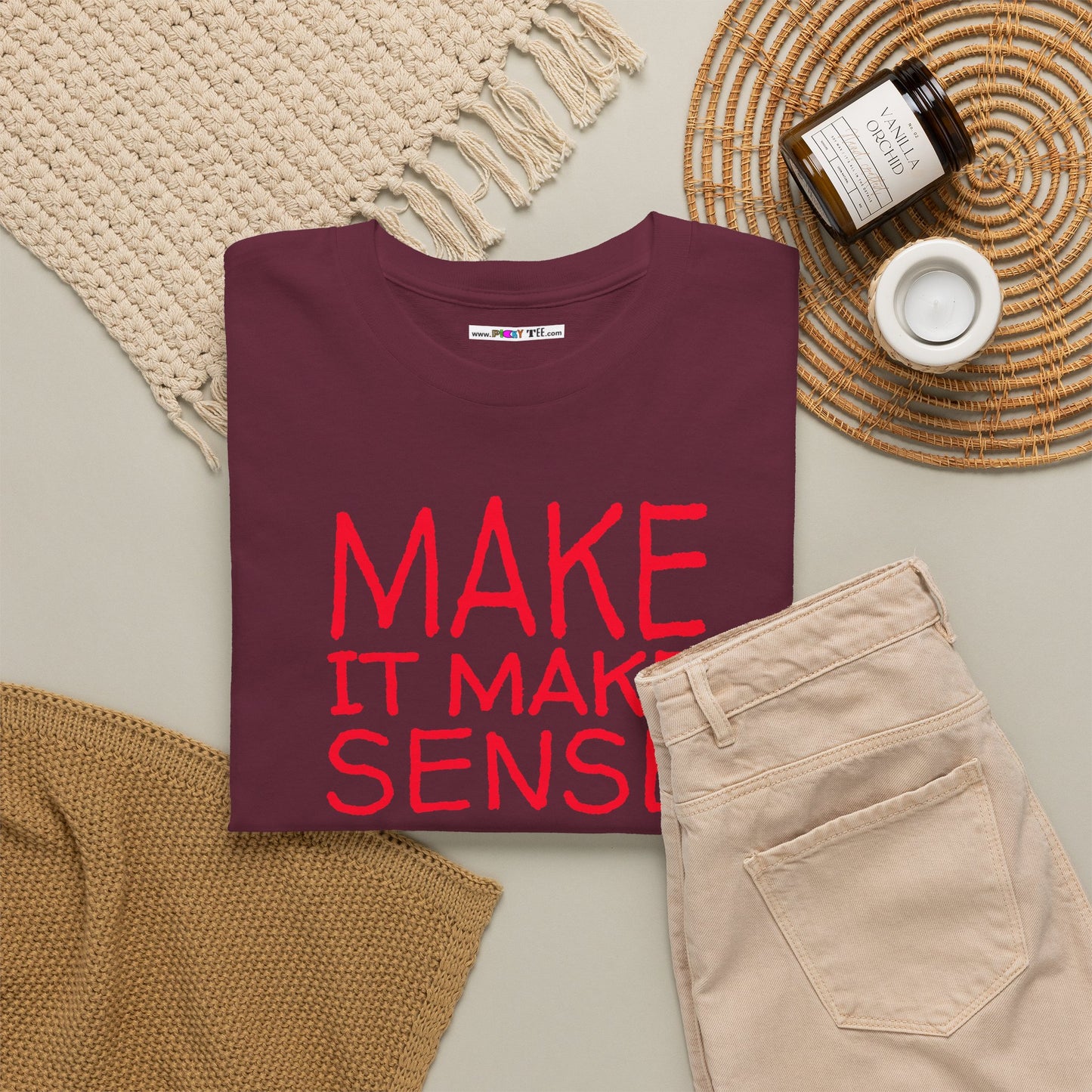 MAKE IT MAKE SENSE Unisex Heavy Cotton Tee