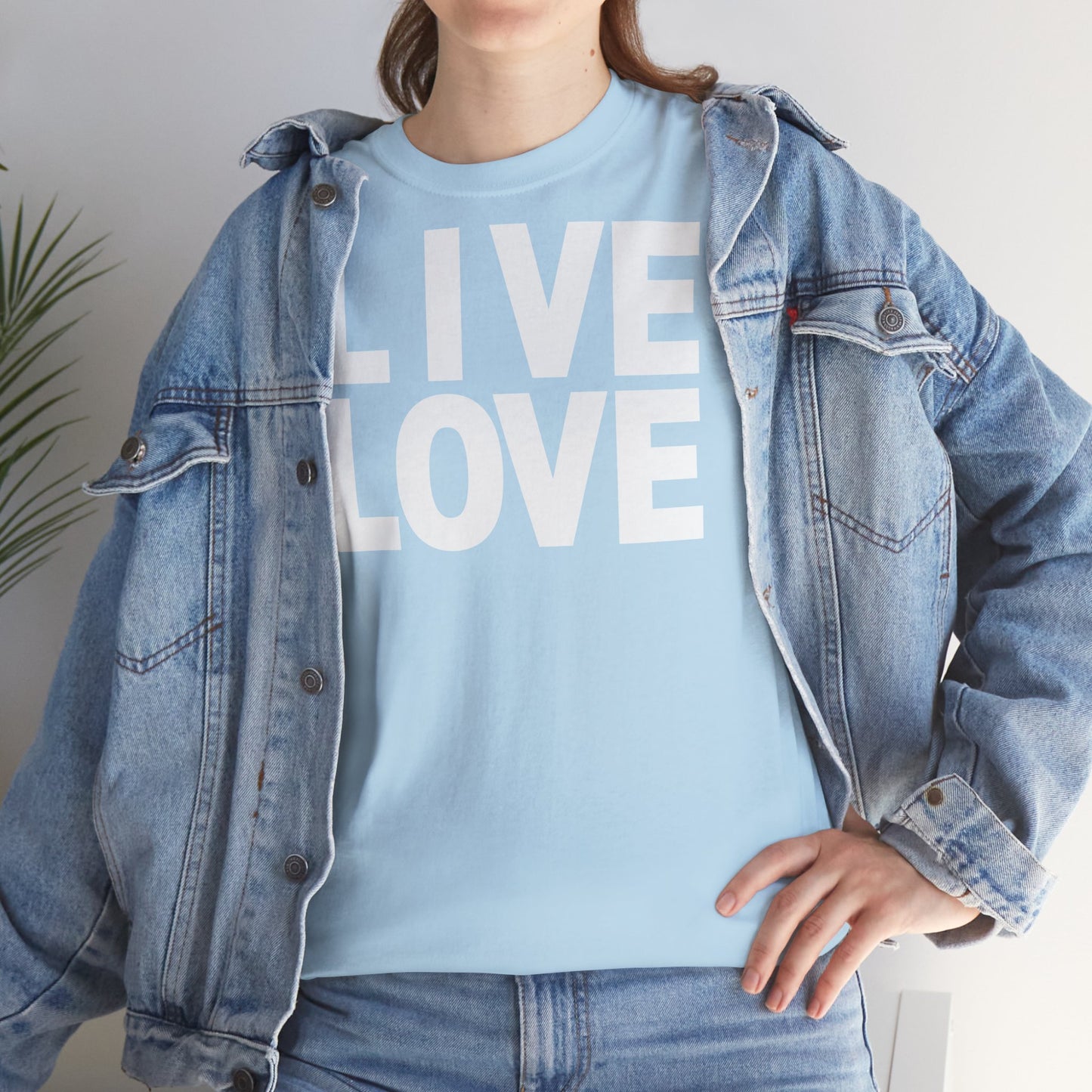 LIVE LOVE Unisex Heavy Cotton Tee