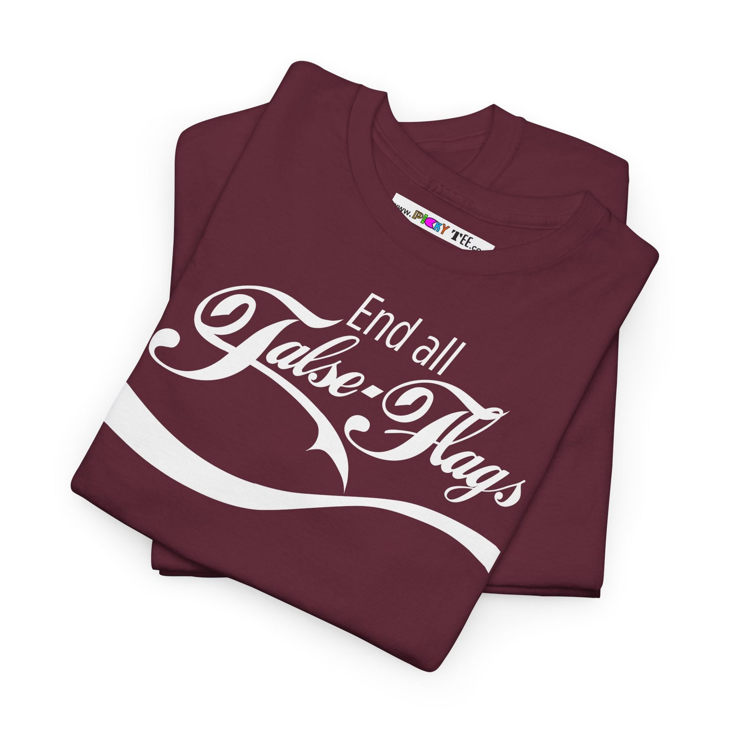 End all False Flags Unisex Heavy Cotton Tee