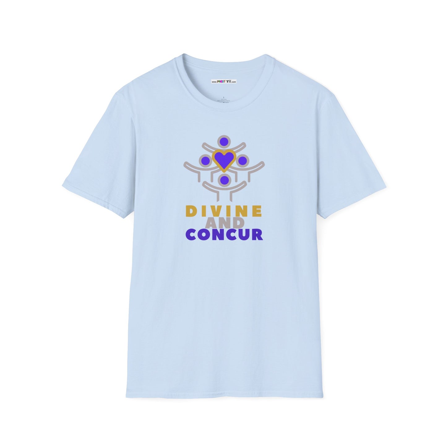 DIVINE AND CONCUR Unisex Softstyle 100% Cotton T-Shirt