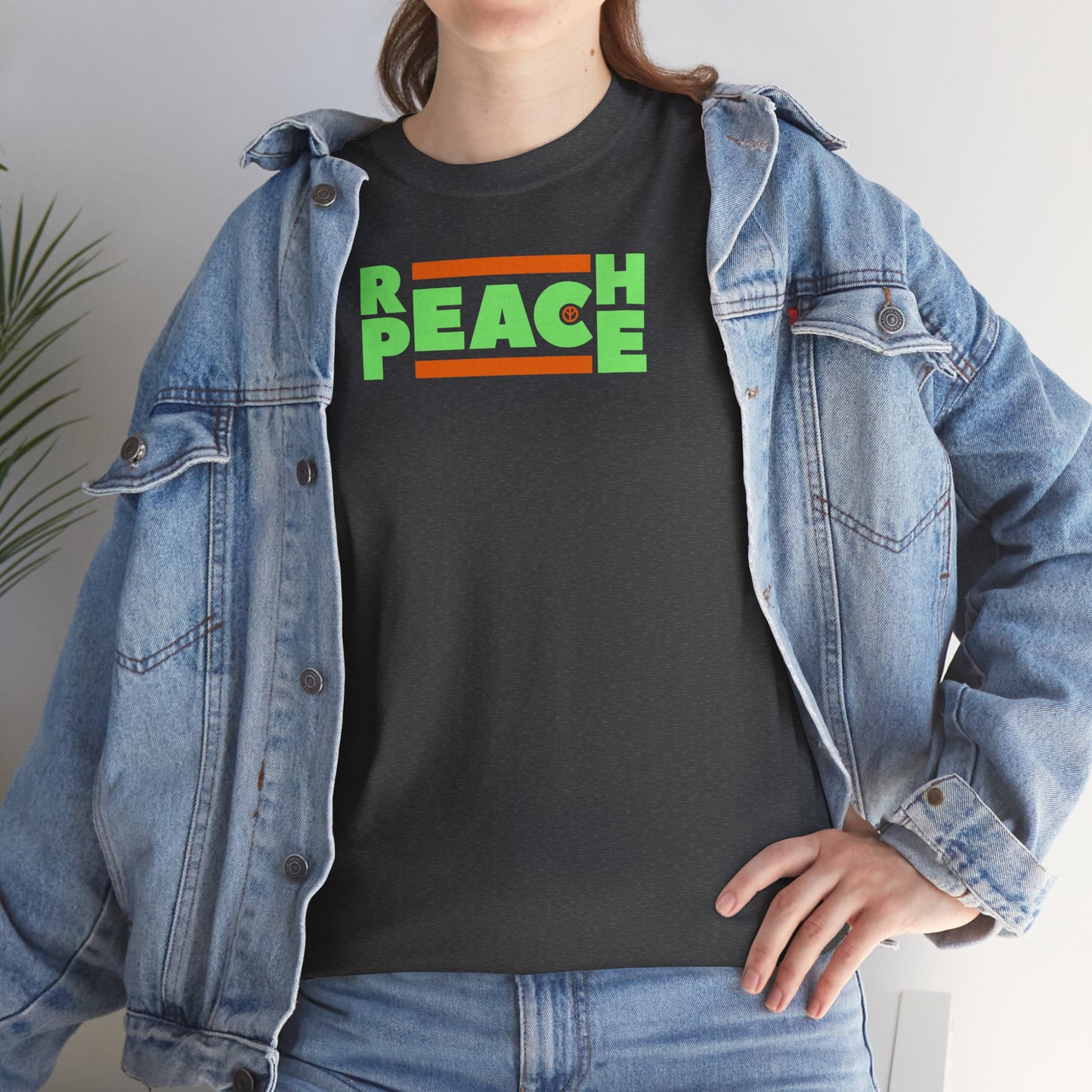REACH PEACE Unisex Heavy Cotton Tee