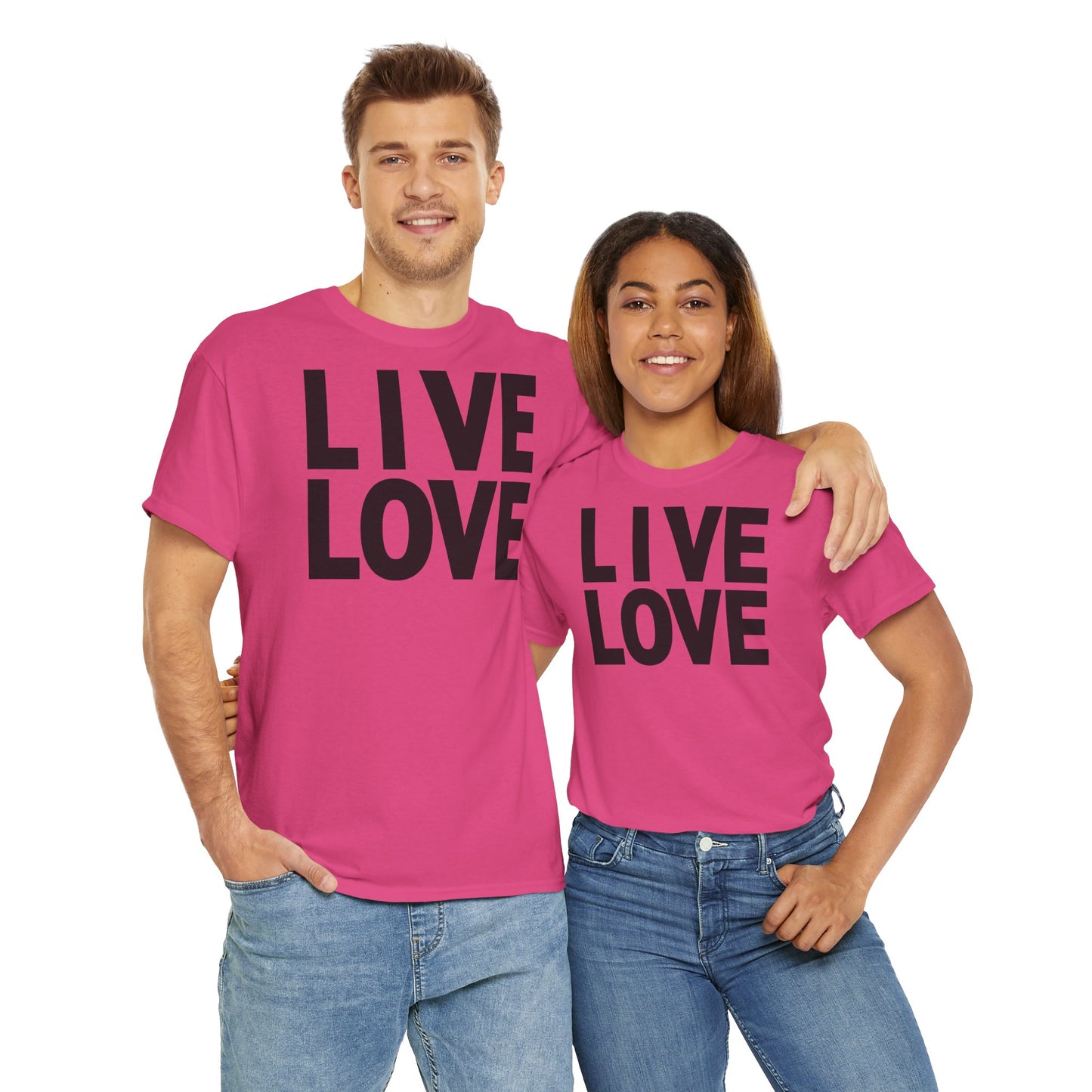 LIVE LOVE Unisex Heavy Cotton Tee