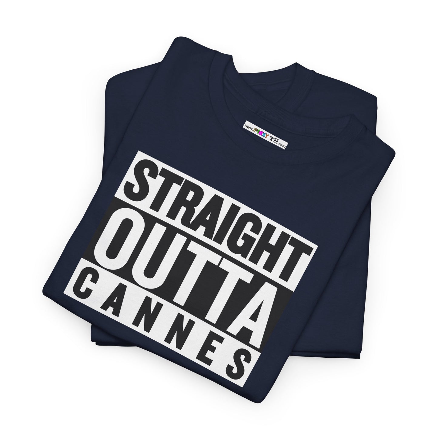 STRAIGHT OUTTA CANNES Unisex Heavy Cotton Tee