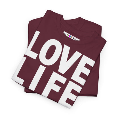LOVE LIFE LIVE LOVE Unisex Heavy Cotton Tee