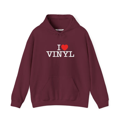 I ❤️ VINYL Unisex Heavy Blend™ Hooded Sweatshirt