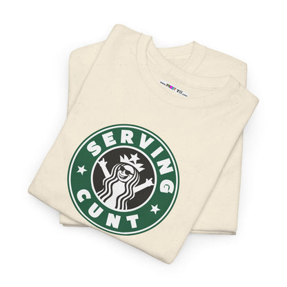 SERVINGCUNT Unisex Heavy Cotton Tee