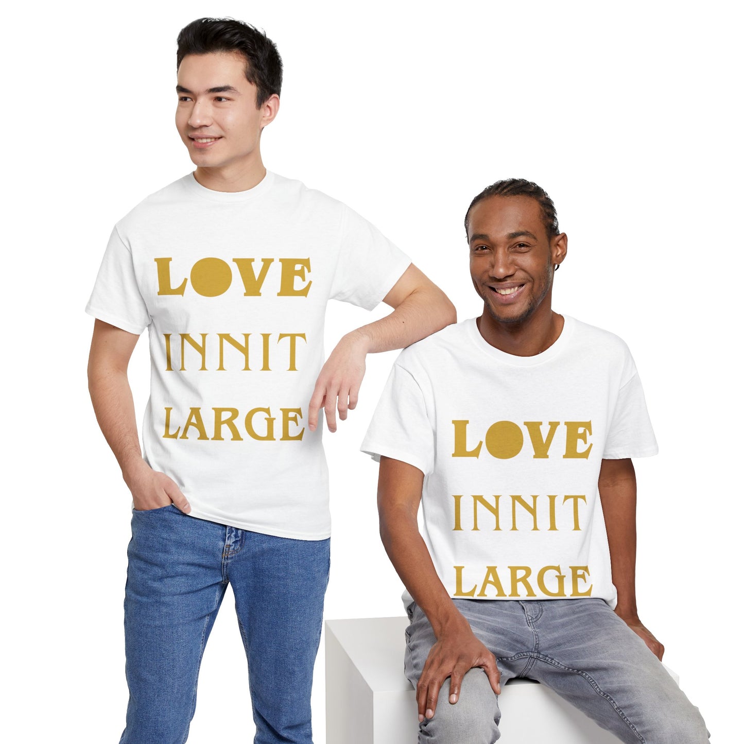 LOVE INNIT LARGE Unisex Heavy Cotton Tee