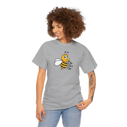 Bee Here Now Unisex Heavy Cotton Tee