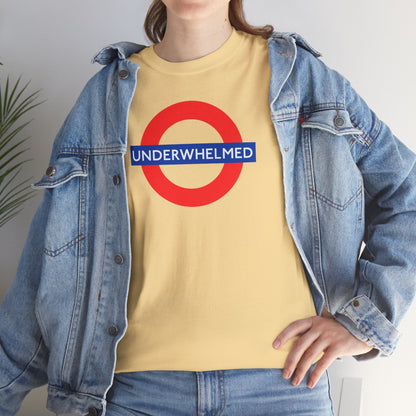 UNDERWHELMED Unisex Heavy Cotton Tee