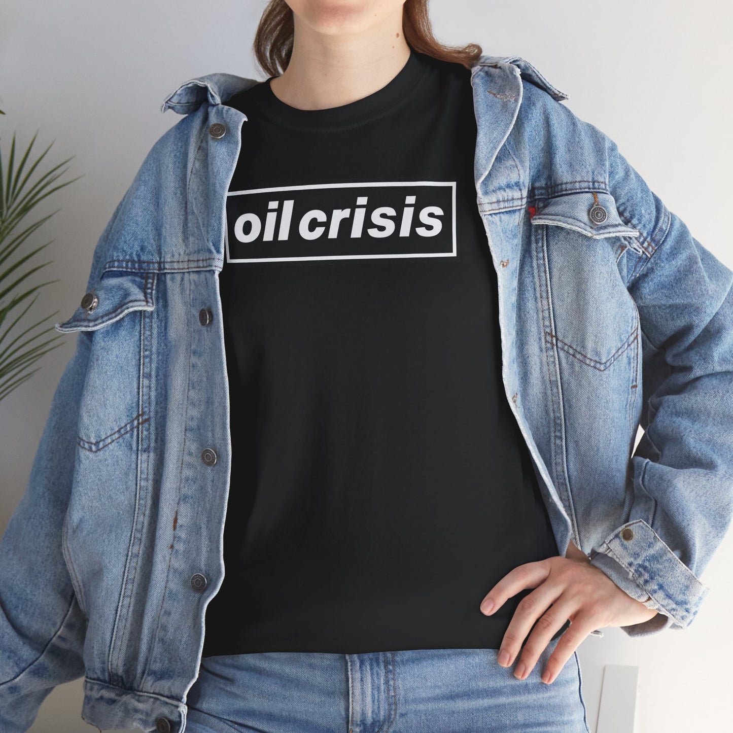 oil crisis/Foil THE crisis Unisex Heavy Cotton Tee
