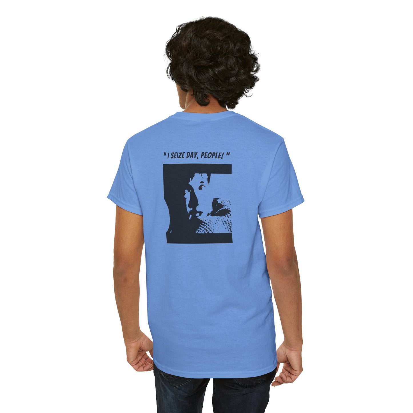 CARPE DIEM "I SEIZE DAY, PEOPLE" Unisex Heavy Cotton Tee