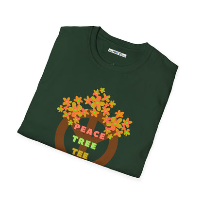 PEACE TREE TEE Unisex Softstyle 100% Cotton T-Shirt