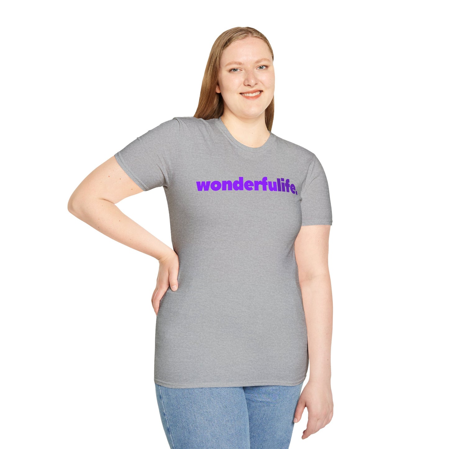 wonderfuLIFE. Unisex Softstyle 100% Cotton T-Shirt