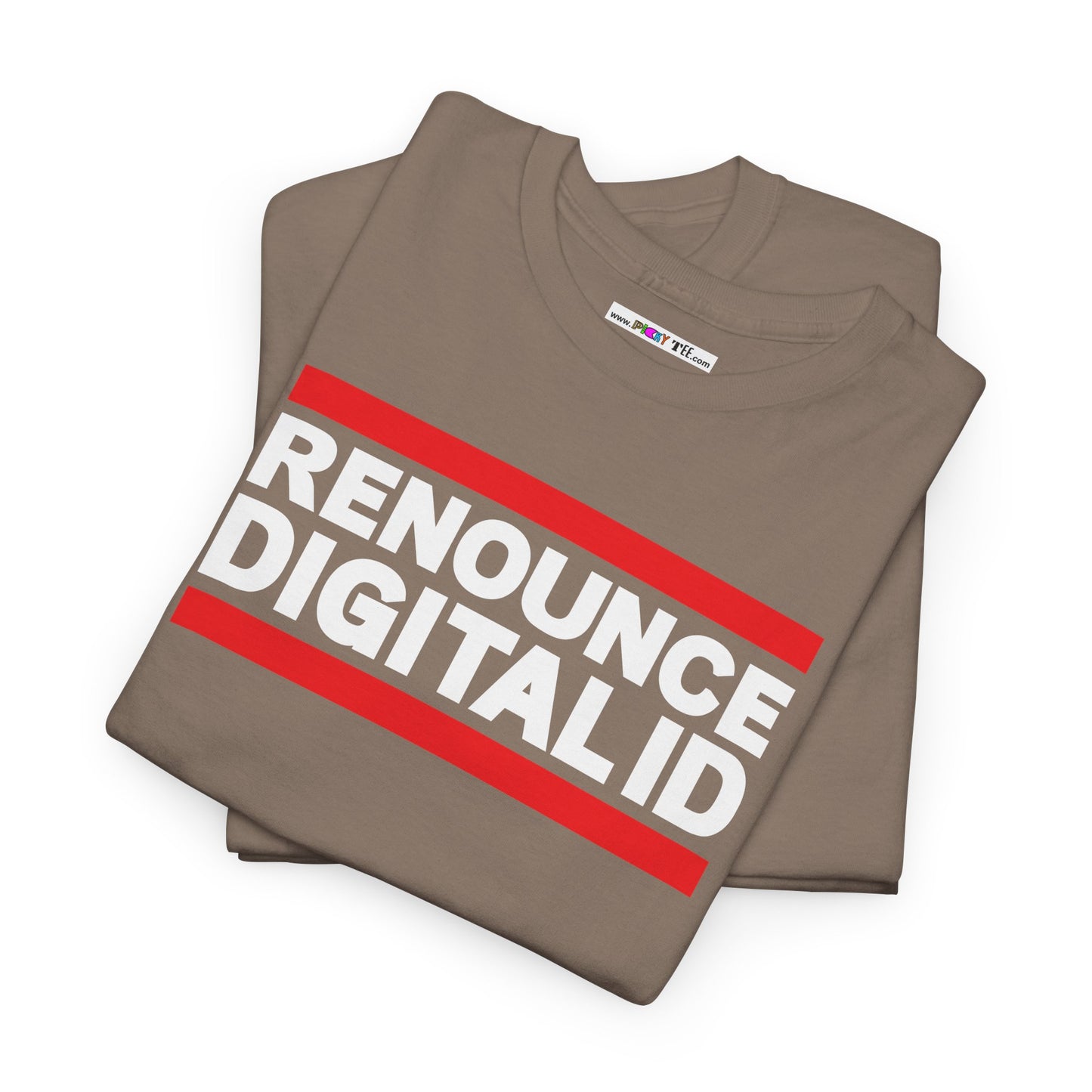 RENOUNCE DIGITAL ID Unisex Heavy Cotton Tee