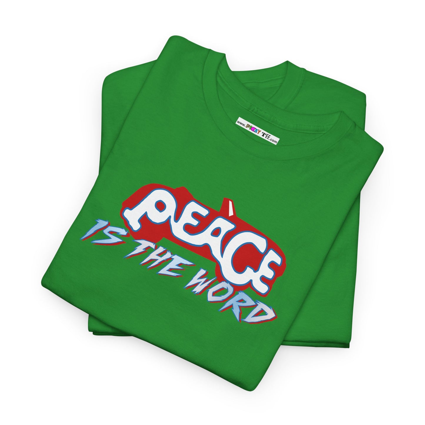 PEACE IS THE WORD Unisex Heavy Cotton Tee