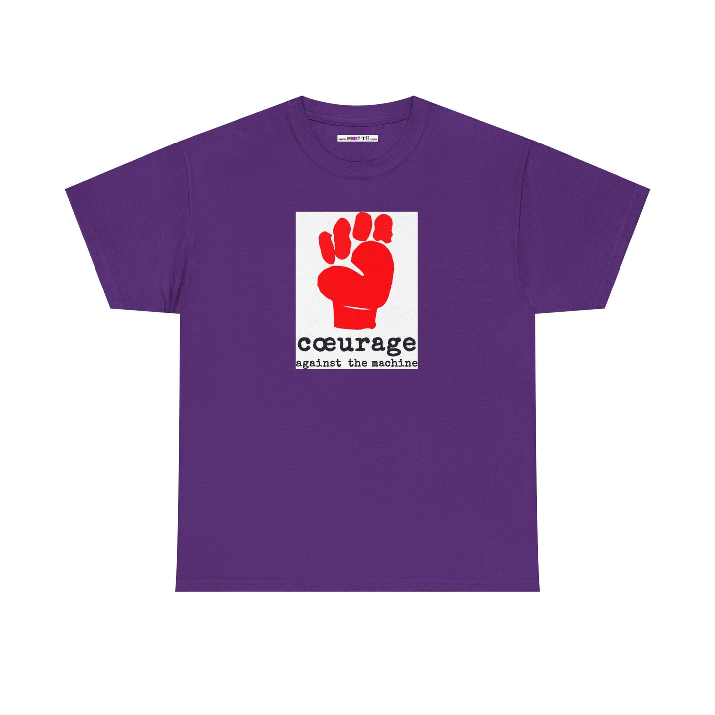 cœurage against the machine Unisex Heavy Cotton Tee