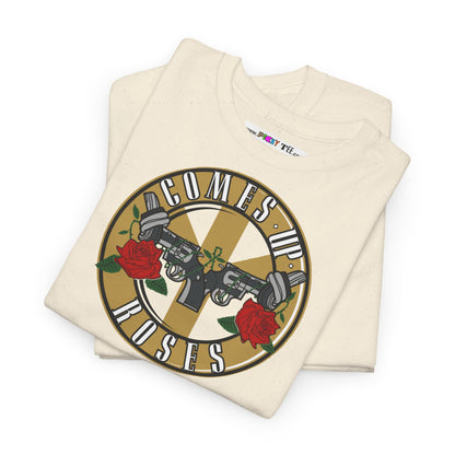 COMES UP ROSES Unisex Heavy Cotton Tee