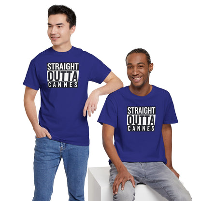STRAIGHT OUTTA CANNES Unisex Heavy Cotton Tee