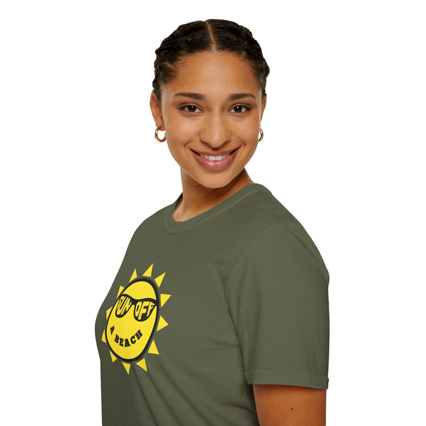 SUN OFF A BEACH Unisex Softstyle 100% Cotton T-Shirt