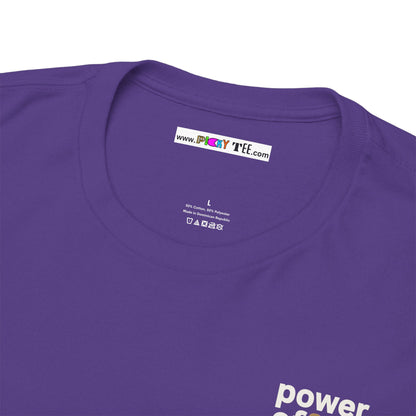 power off now Unisex Heavy Cotton Tee
