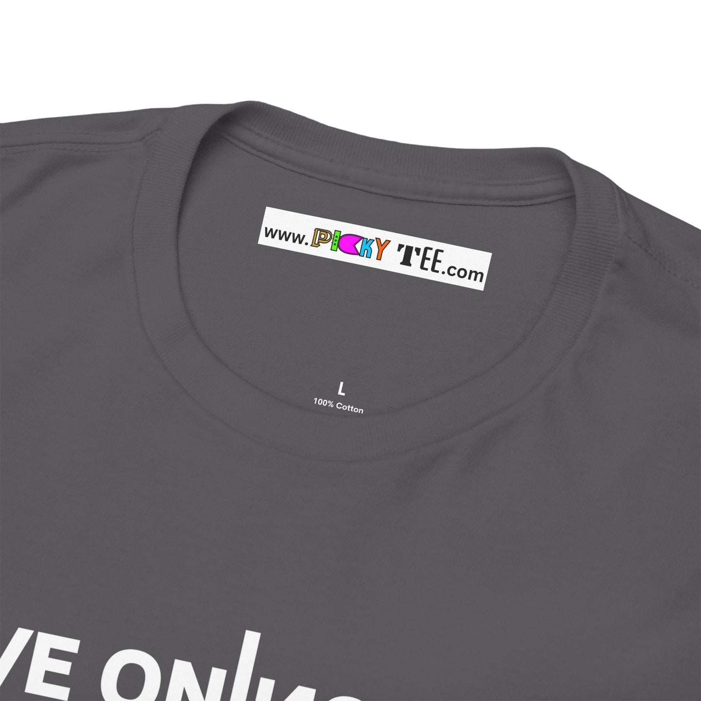 LIVE ON I ИO ƎVI⅃ Unisex Heavy Cotton Tee
