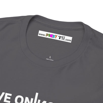 LIVE ON I ИO ƎVI⅃ Unisex Heavy Cotton Tee