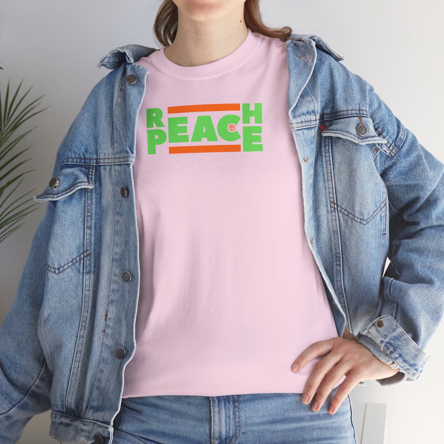 REACH PEACE Unisex Heavy Cotton Tee