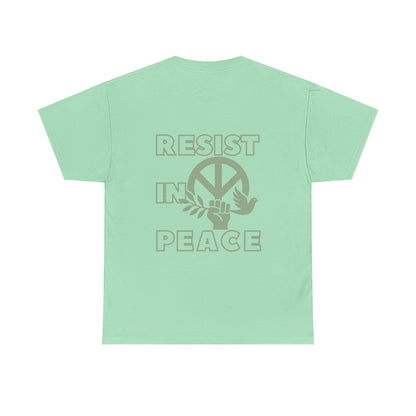 RESIST IN PEACE Unisex Heavy Cotton Tee