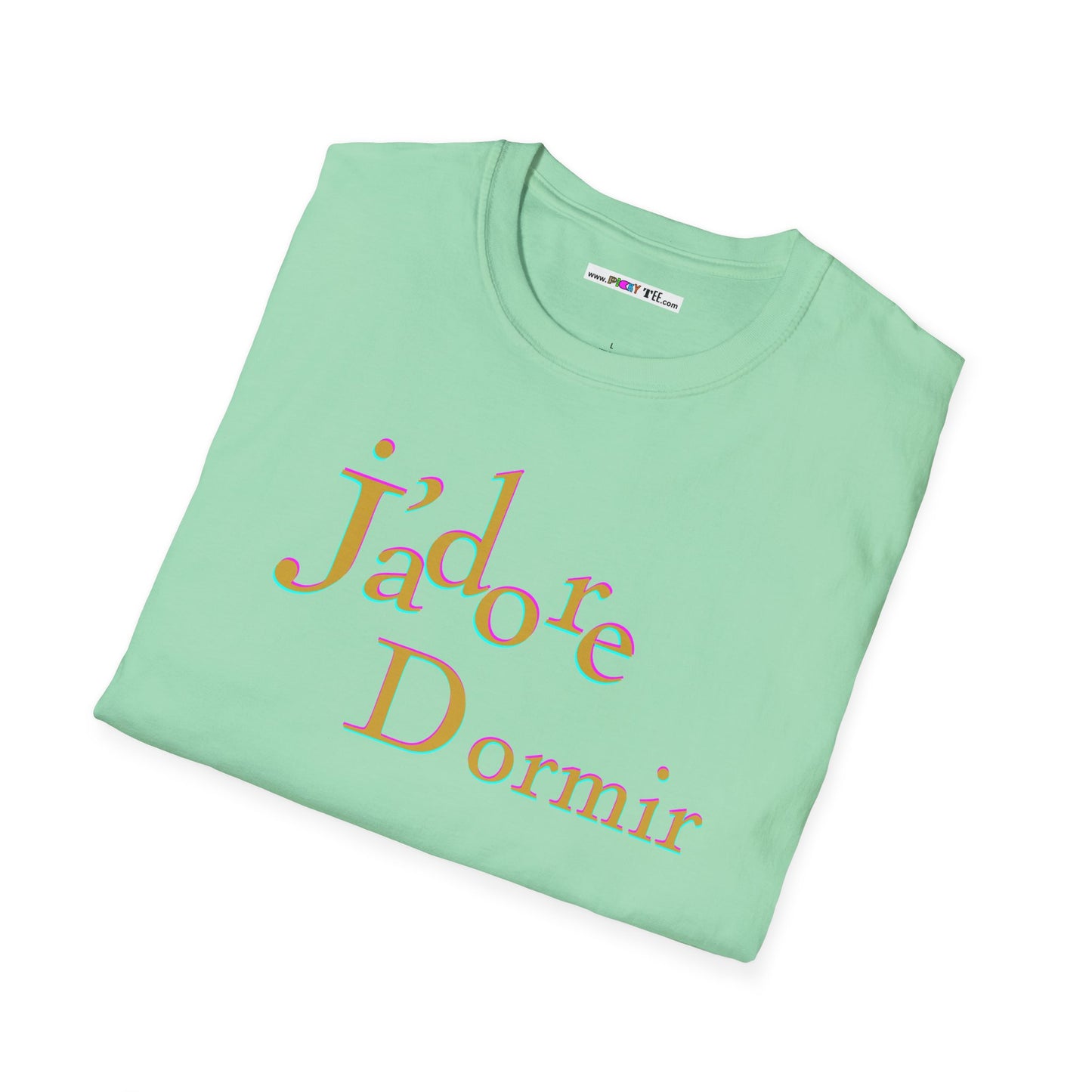 J'adore Dormir Unisex Softstyle 100% Cotton T-Shirt