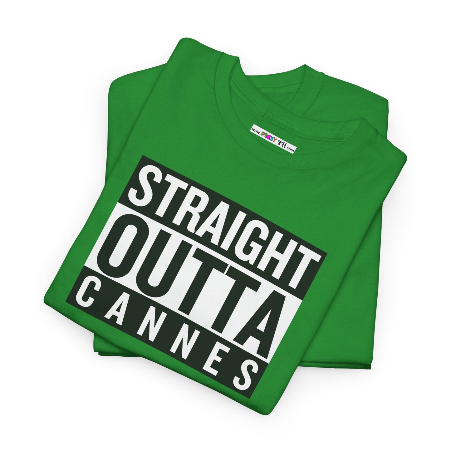 STRAIGHT OUTTA CANNES Unisex Heavy Cotton Tee