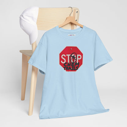 STOP chem trails Unisex Heavy Cotton Tee