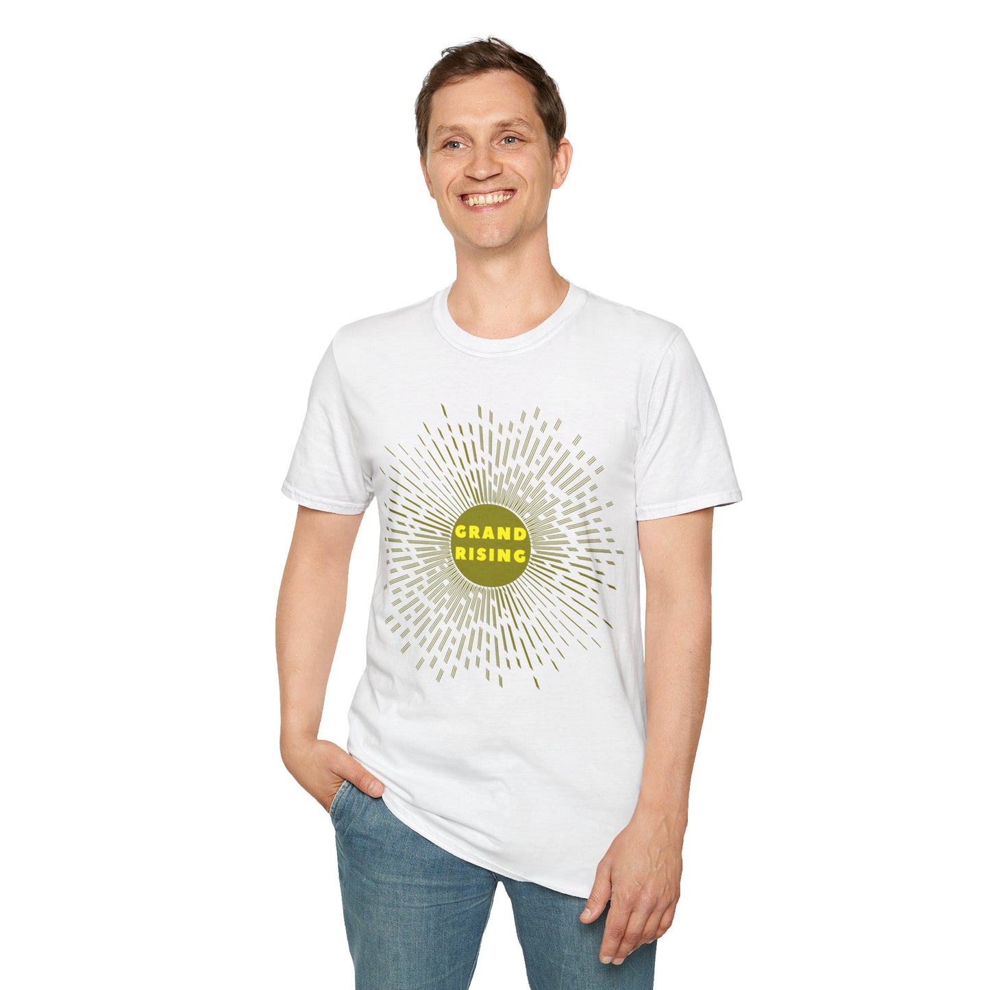 GRAND RISING Unisex Softstyle 100% Cotton T-Shirt