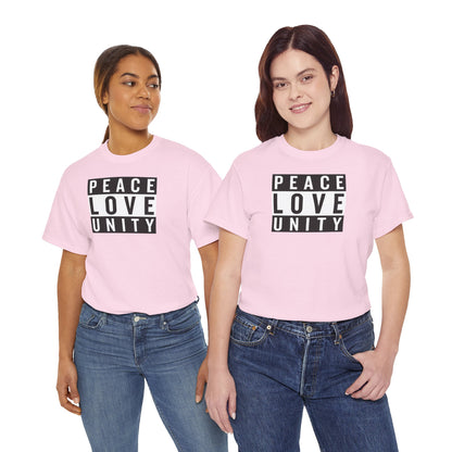 PEACELOVEUNITY Unisex Heavy Cotton Tee