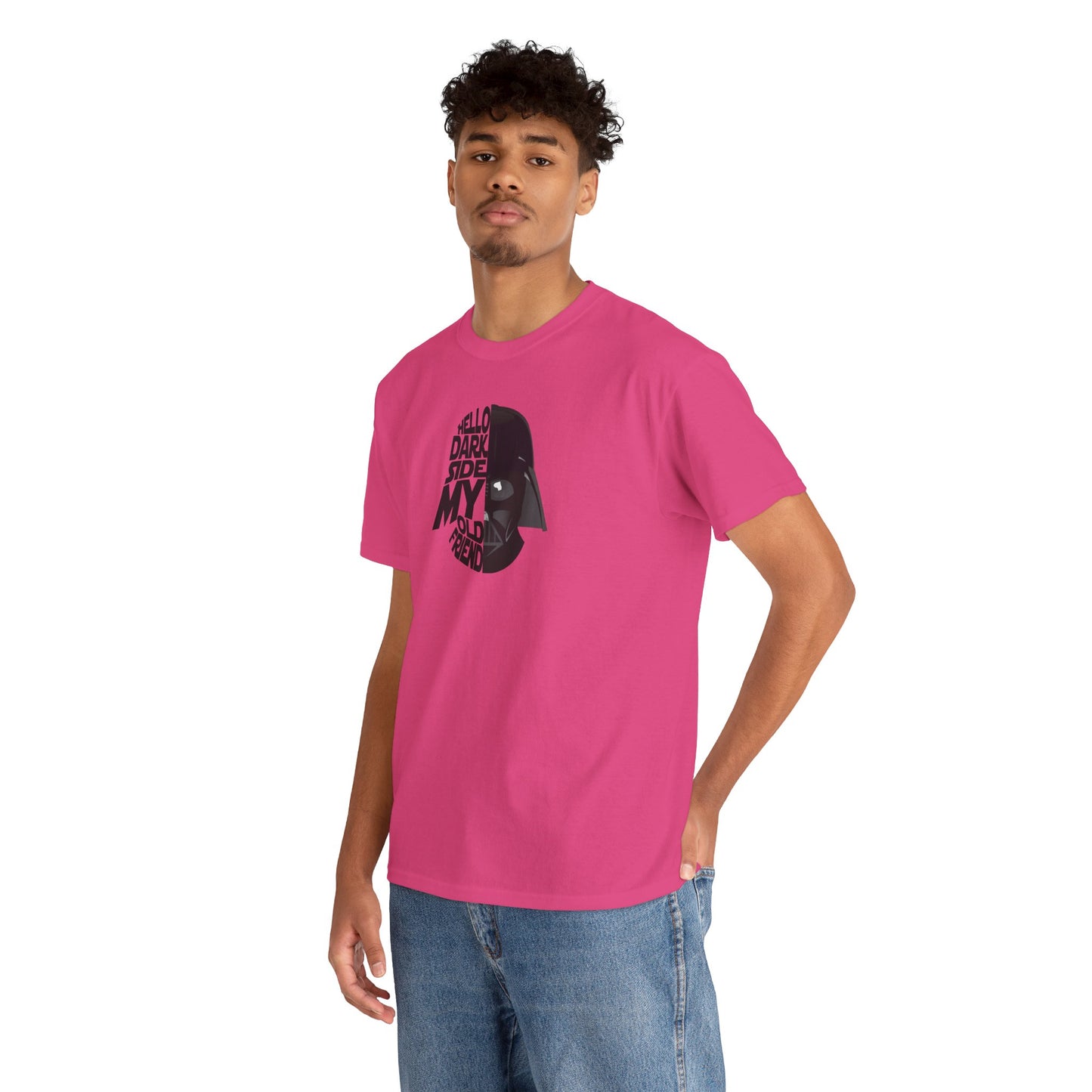 HELLO DARKSIDE MY OLD FRIEND Unisex Heavy Cotton Tee