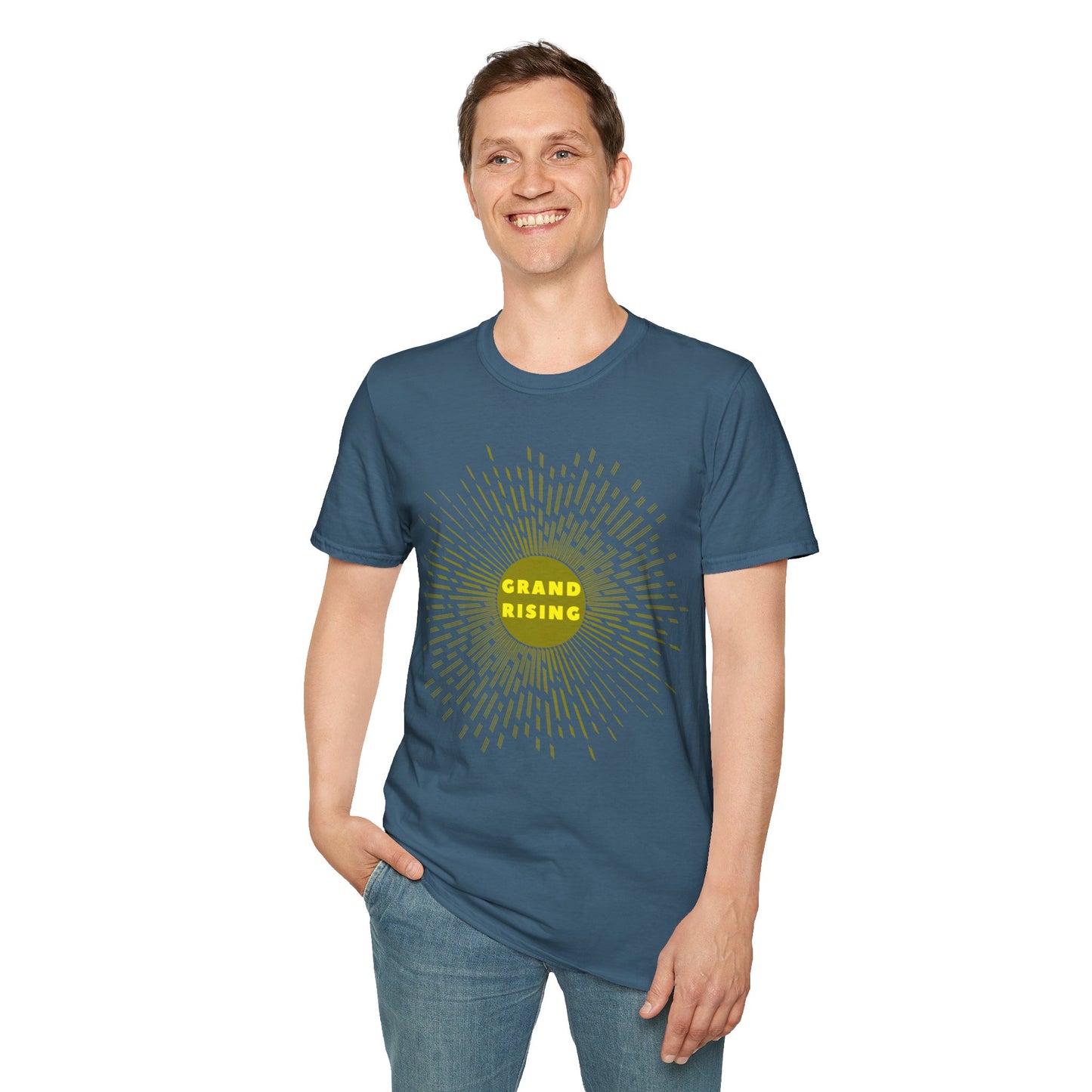 GRAND RISING Unisex Softstyle 100% Cotton T-Shirt