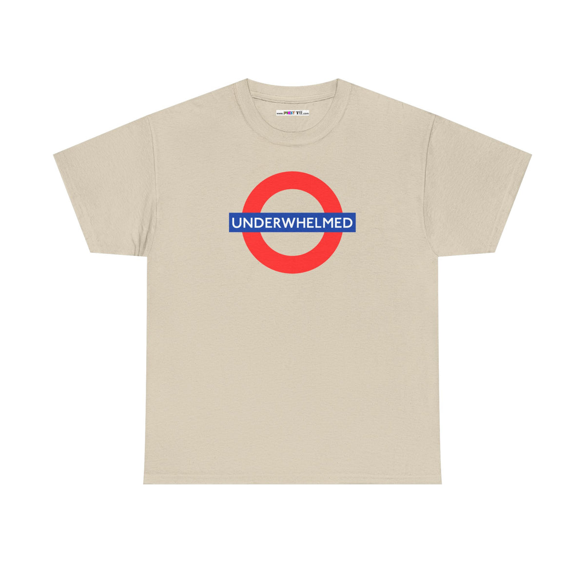 UNDERWHELMED Unisex Heavy Cotton Tee