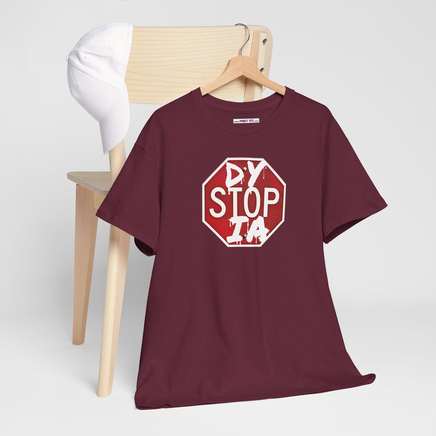 STOP DYSTOPIA Unisex Heavy Cotton Tee