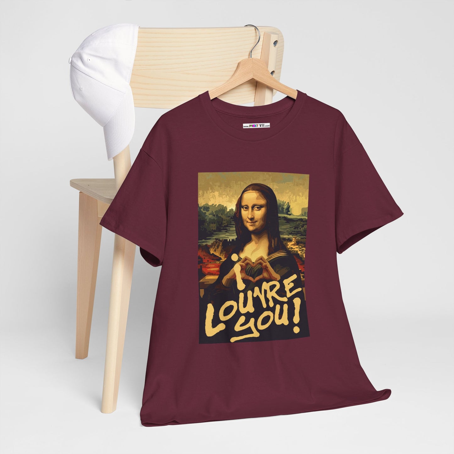 I LOUVRE YOU! Unisex Heavy Cotton Tee