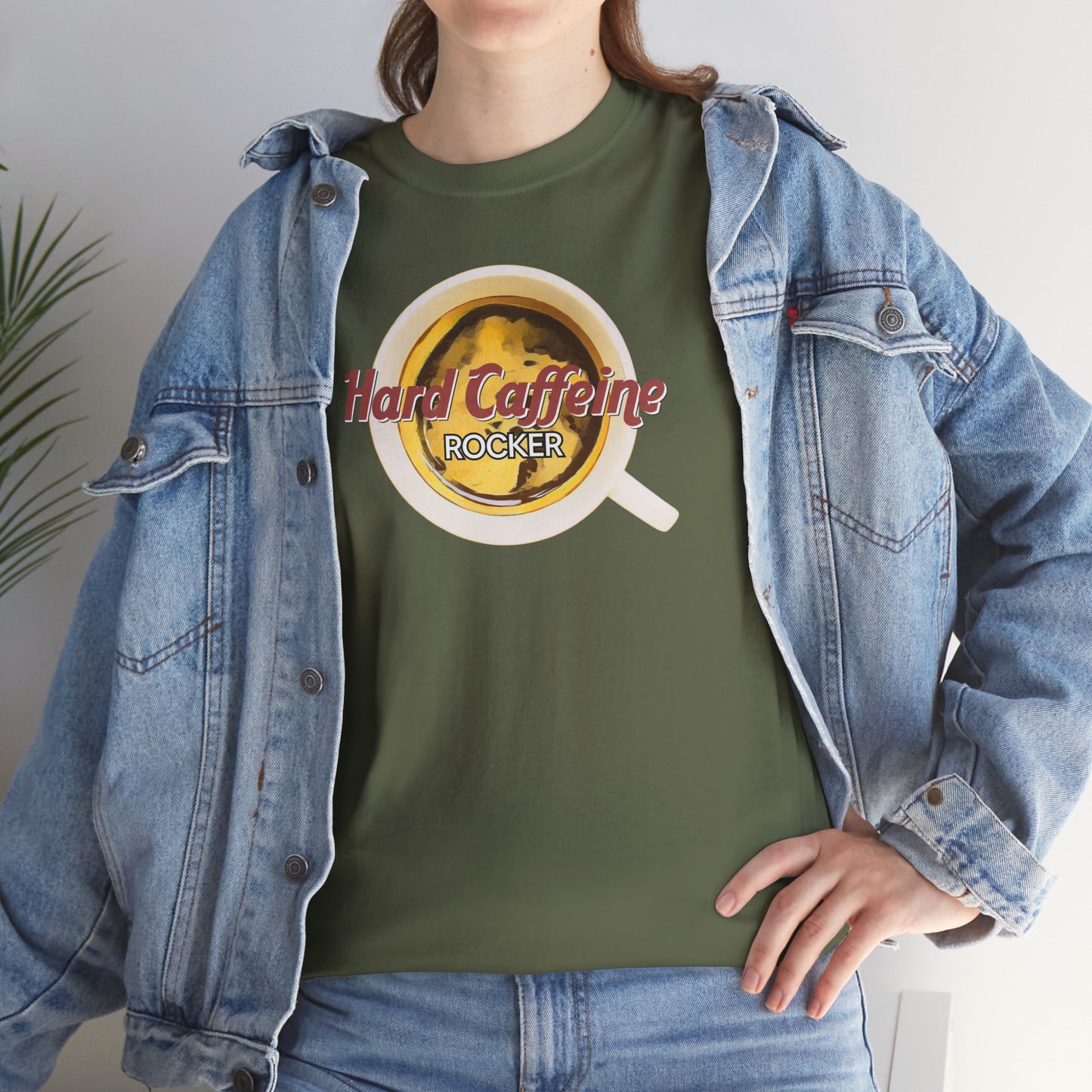 Hard Caffeine ROCKER Unisex Heavy Cotton Tee