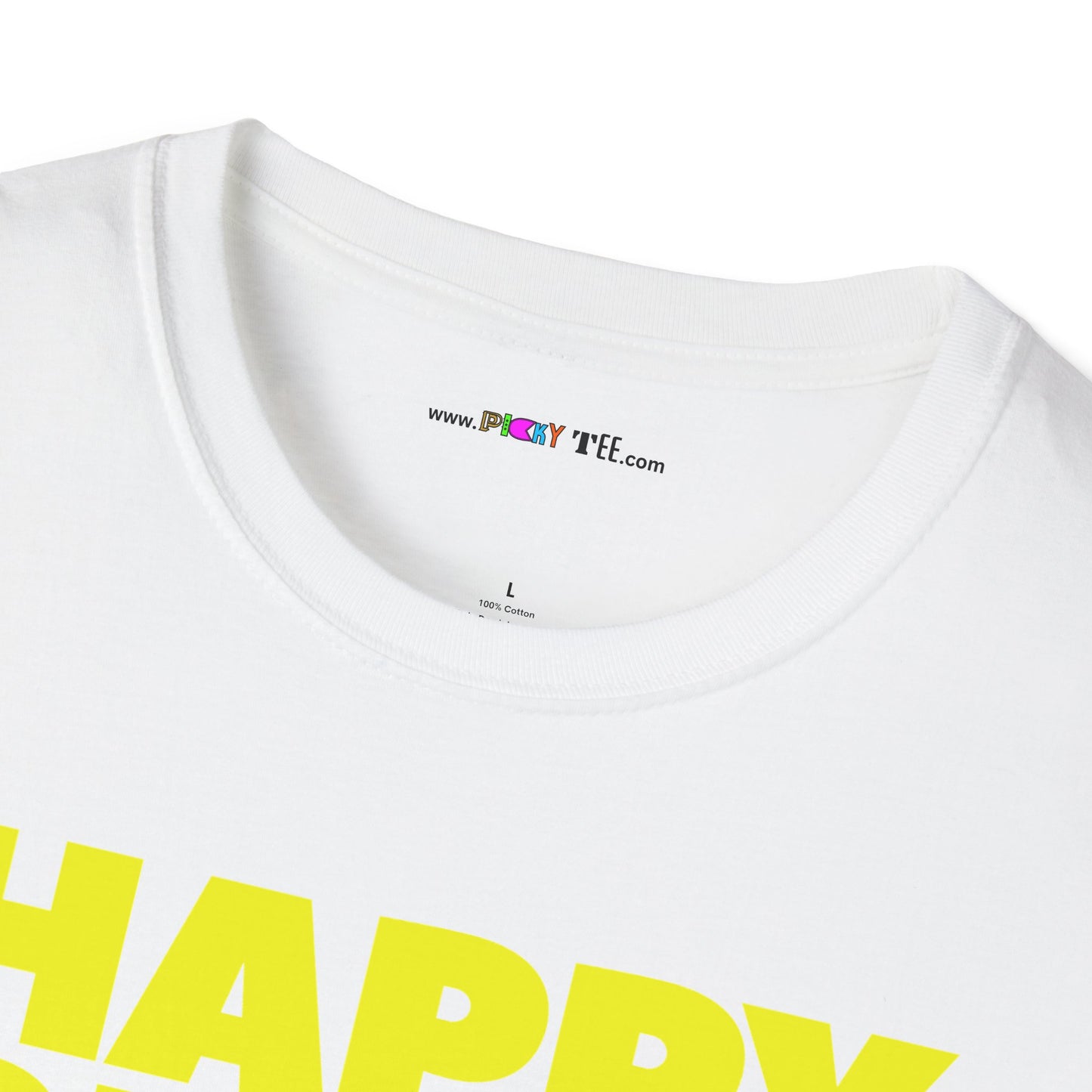 HAPPY PLACE/PEACE Unisex Softstyle 100% Cotton T-Shirt