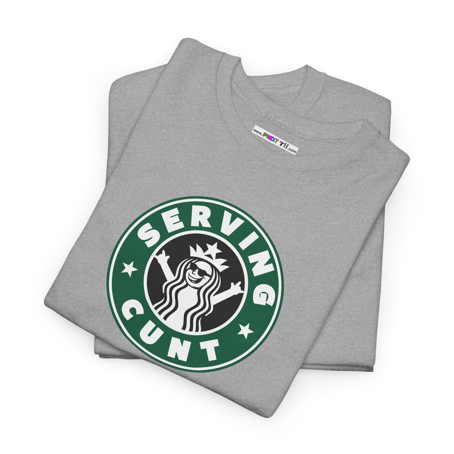 SERVINGCUNT Unisex Heavy Cotton Tee