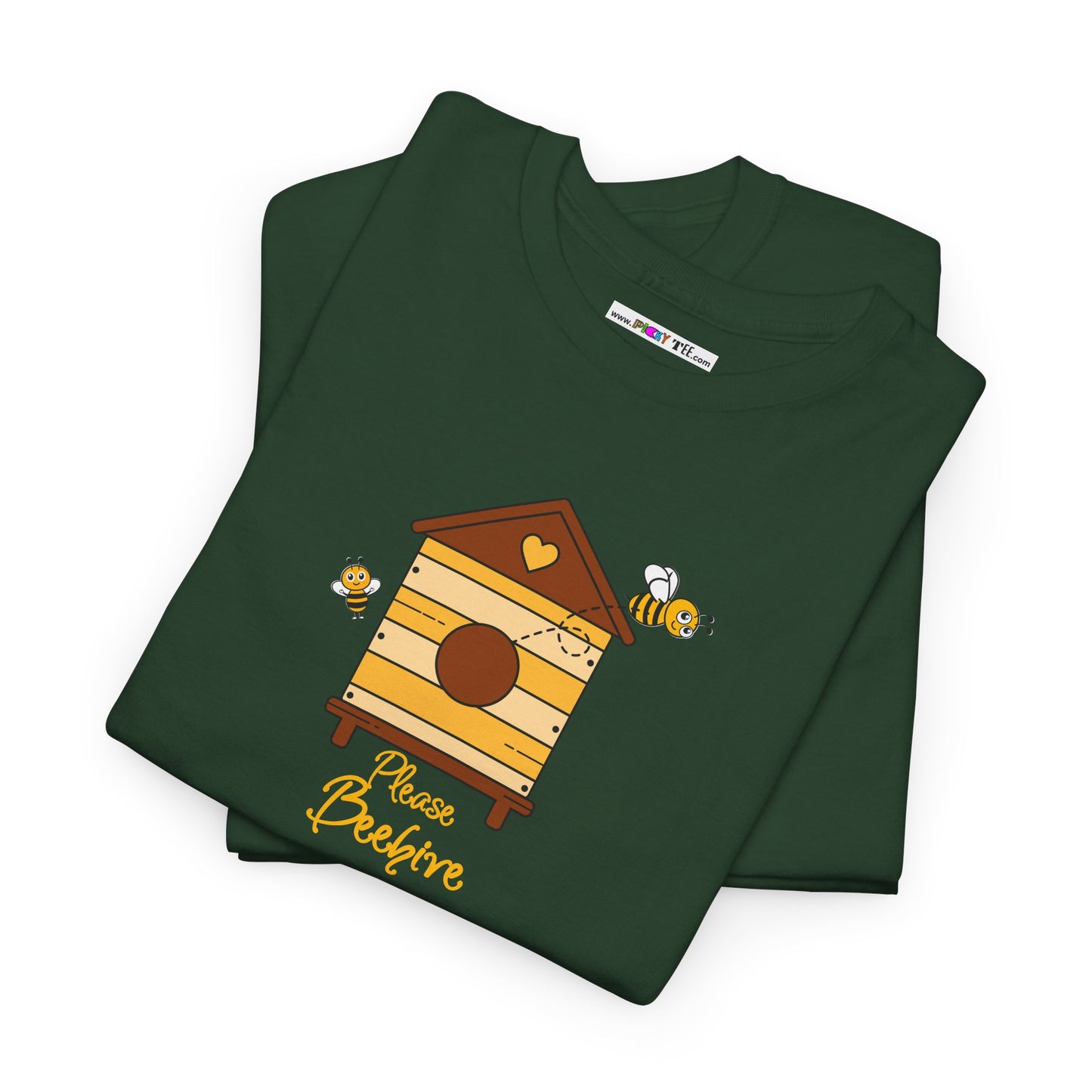 Please Beehive Unisex Heavy Cotton Tee
